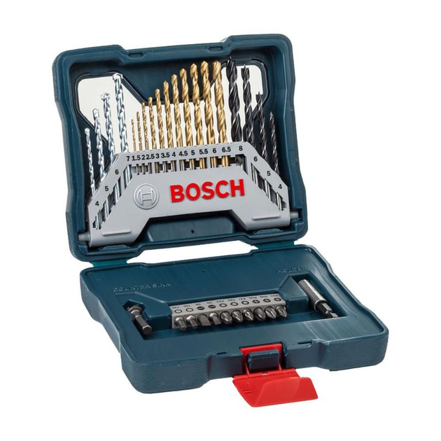 Estojo de Brocas e Pontas com 30 Peças X-Line Titânio BOSCH